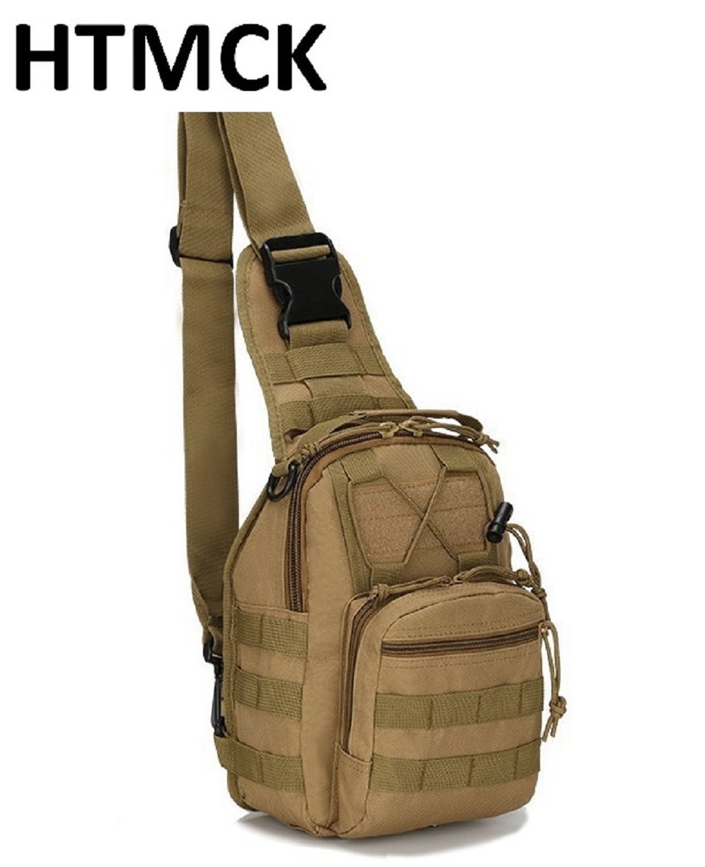 Canvas Backpack Casual - HTMCK 10L Multifunktionale Taktische Brusttasche, 600D