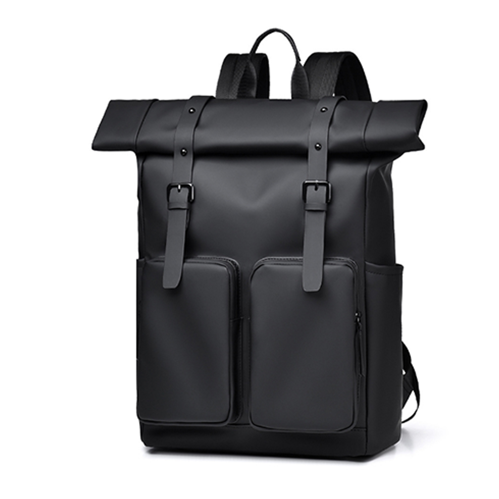 Hiking Backpack Waterproof - Roll-Top-Rucksack, wasserdichter Laptop-Rucksack, Herren- und Anti-Diebstahl-Sportdesign,