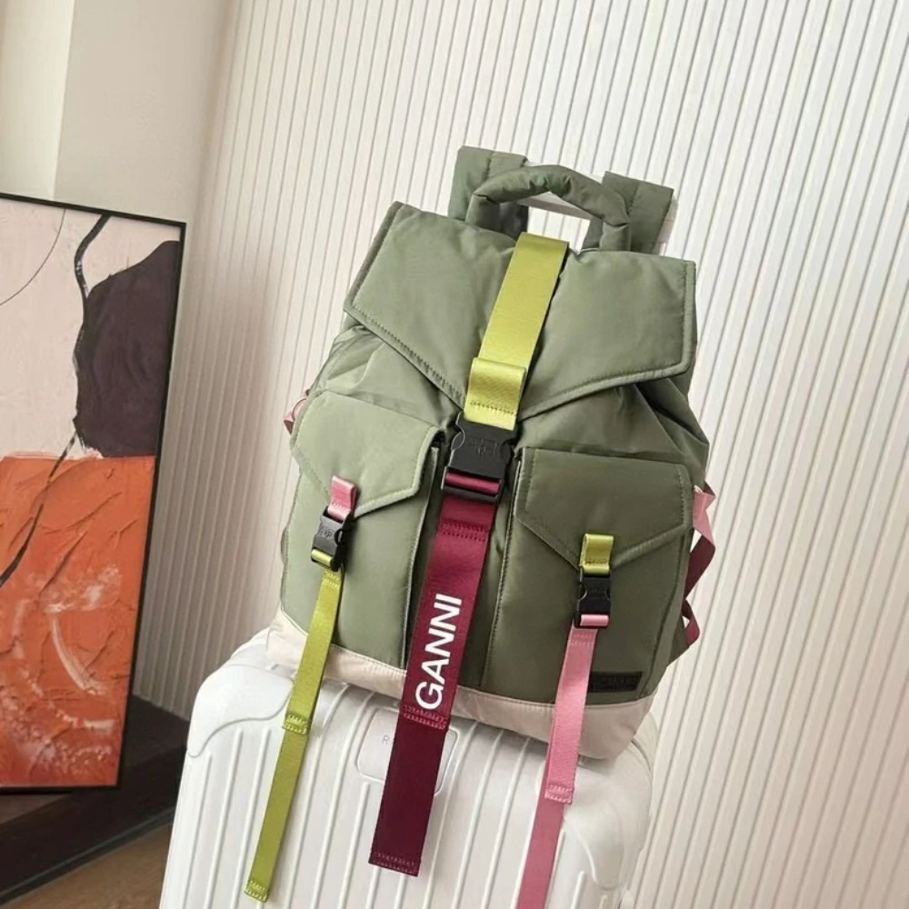 Canvas Backpack Casual - Luxuriöser Re-Tech Rucksack für Damen, große