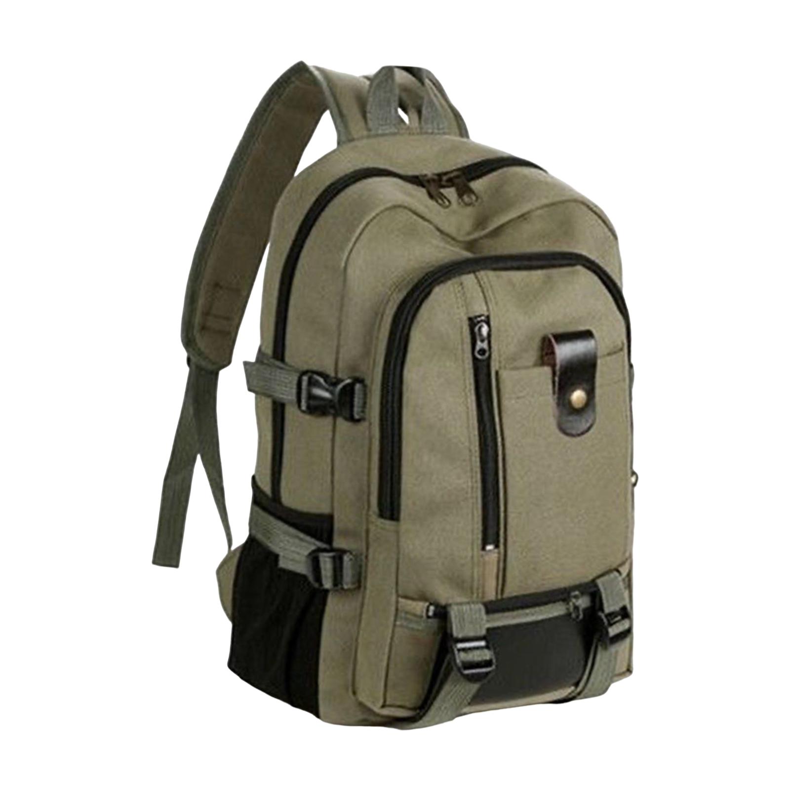 Canvas Backpack Casual - Großer Canvas-Reiserucksack, Laptoptasche für Business und