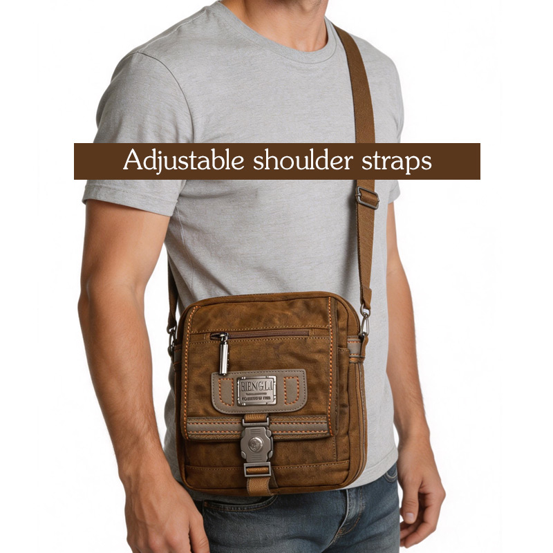 Canvas Backpack Casual - Männer Leinwand Umhängetaschen Freizeit Tragen Beständig